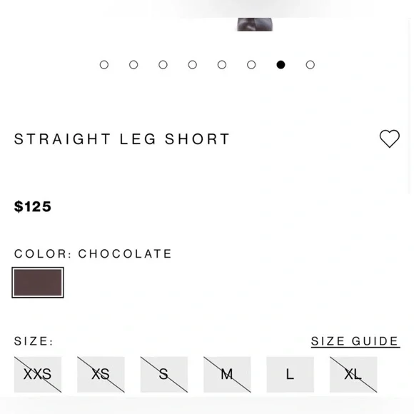 NWOT Norma Kamali Women's Chocolate Brown Straight Leg Faux Leather Shorts XS - Picture 3 of 10